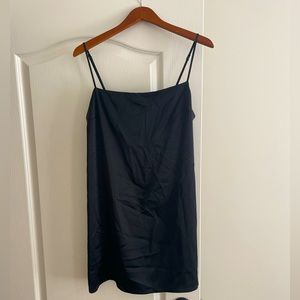 GARAGE Black Silk Mini Dress